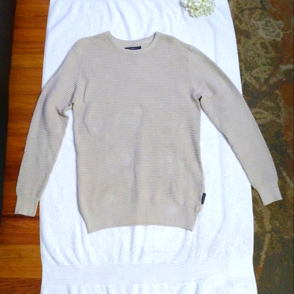 NWT Men's French Connection Stone Ottoman Sweater 58TPT Large - Picture 2 of 14